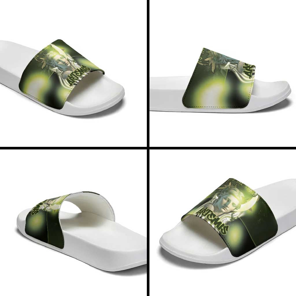 Ancient Greek Artemis Slide Sandals Goddess Of The Moon - Wonder Print Shop