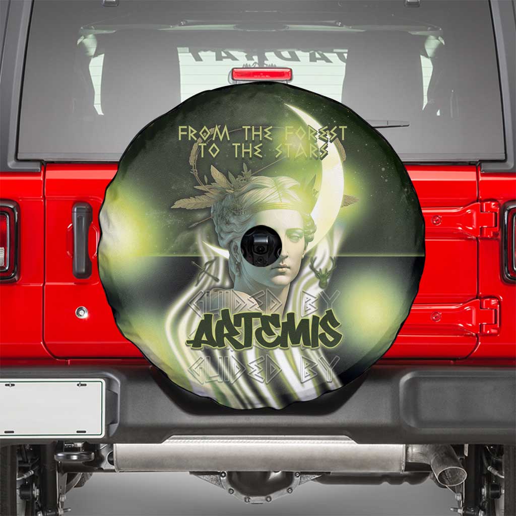 Ancient Greek Artemis Spare Tire Cover Goddess Of The Moon - Wonder Print Shop
