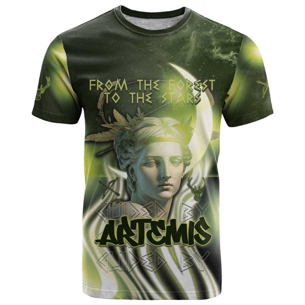Ancient Greek Artemis T Shirt Goddess Of The Moon - Wonder Print Shop
