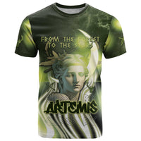Ancient Greek Artemis T Shirt Goddess Of The Moon - Wonder Print Shop