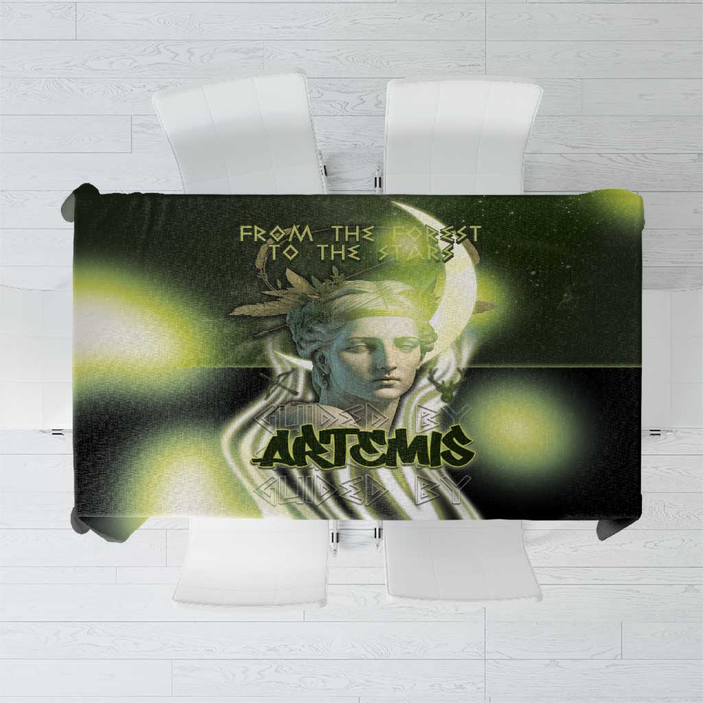 Ancient Greek Artemis Tablecloth Goddess Of The Moon - Wonder Print Shop