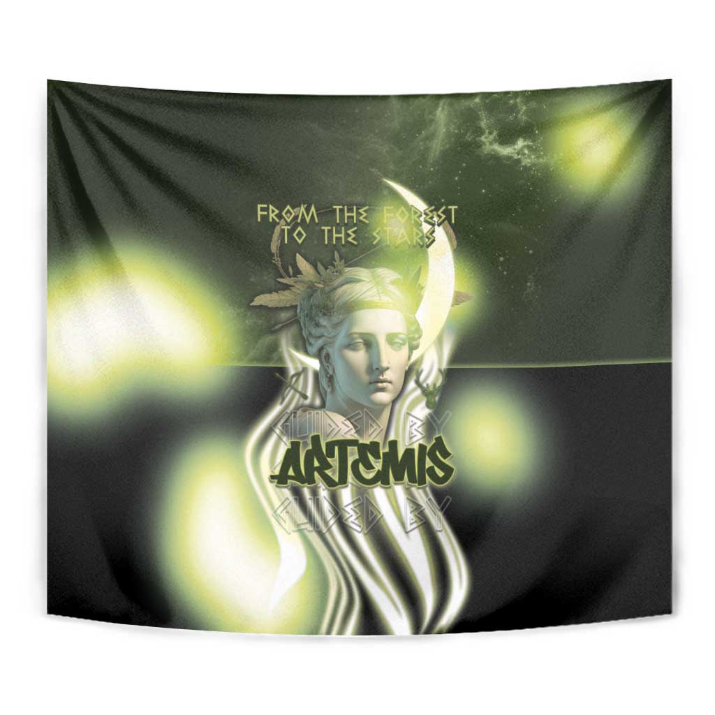 Ancient Greek Artemis Tapestry Goddess Of The Moon - Wonder Print Shop