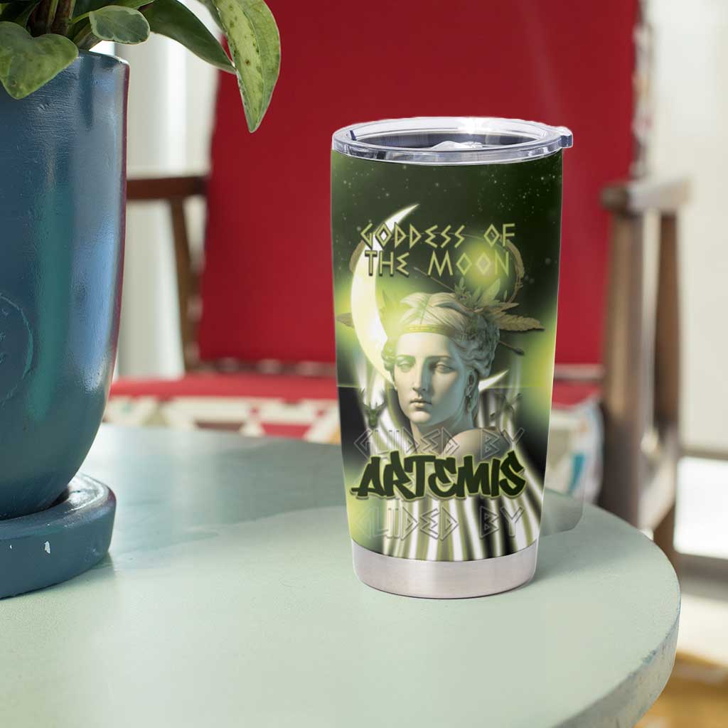 Ancient Greek Artemis Tumbler Cup Goddess Of The Moon - Wonder Print Shop