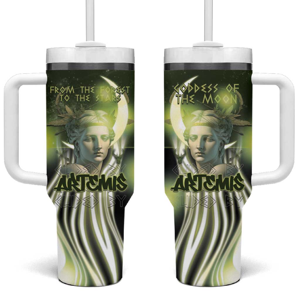 Ancient Greek Artemis Tumbler With Handle Goddess Of The Moon - Wonder Print Shop