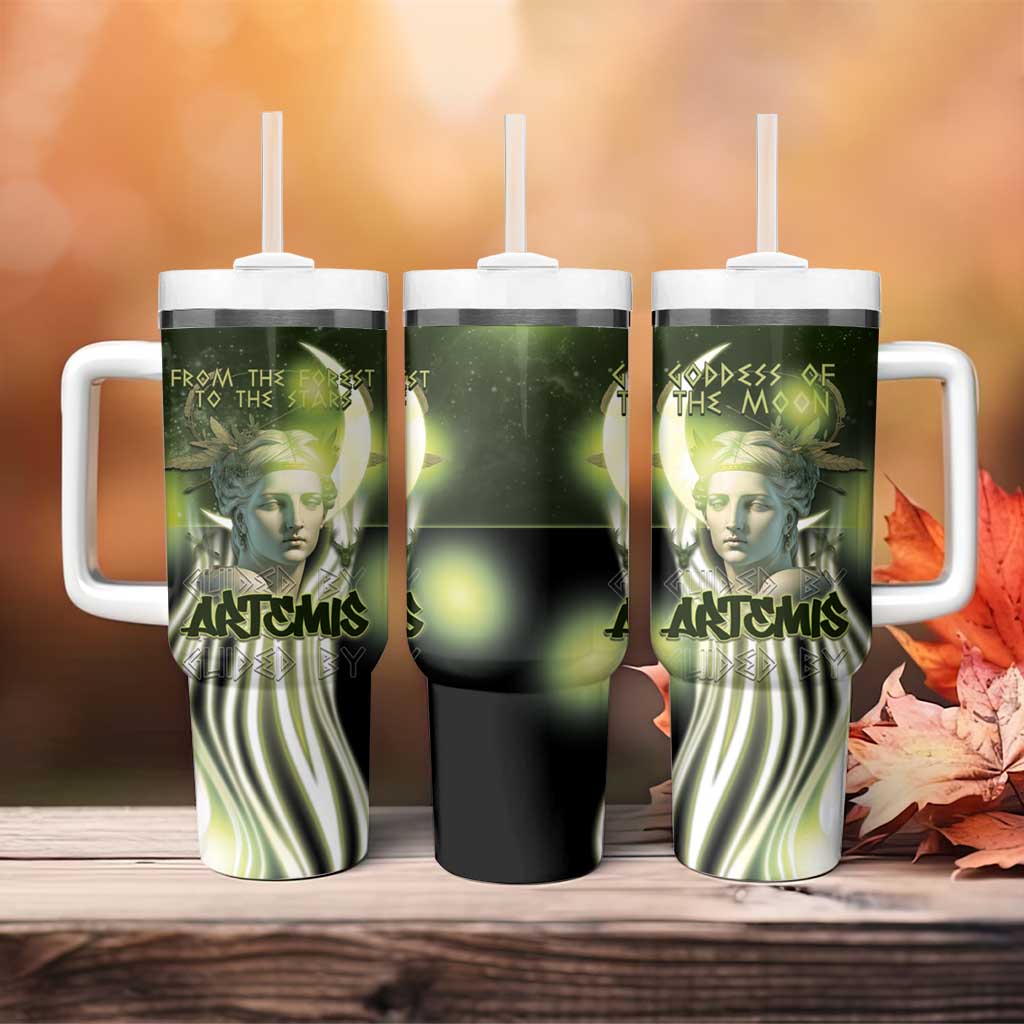 Ancient Greek Artemis Tumbler With Handle Goddess Of The Moon - Wonder Print Shop