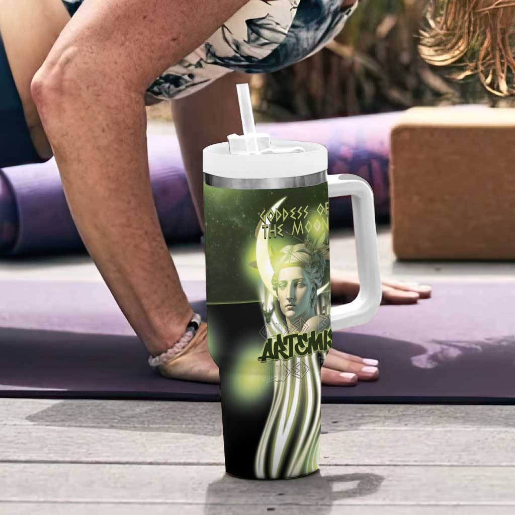 Ancient Greek Artemis Tumbler With Handle Goddess Of The Moon - Wonder Print Shop