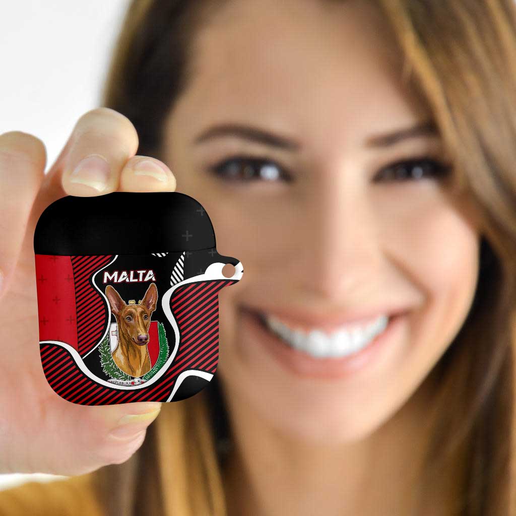 Malta AirPods Case Pharaoh Hound In Coat Of Arms - Wonder Print Shop