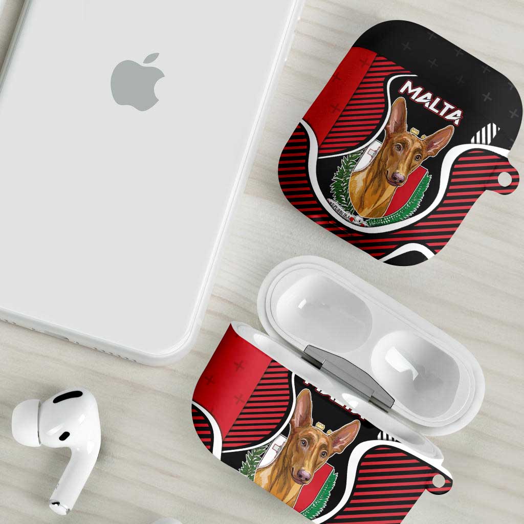 Malta AirPods Case Pharaoh Hound In Coat Of Arms - Wonder Print Shop