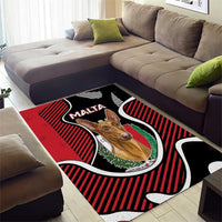 Malta Area Rug Pharaoh Hound In Coat Of Arms - Wonder Print Shop