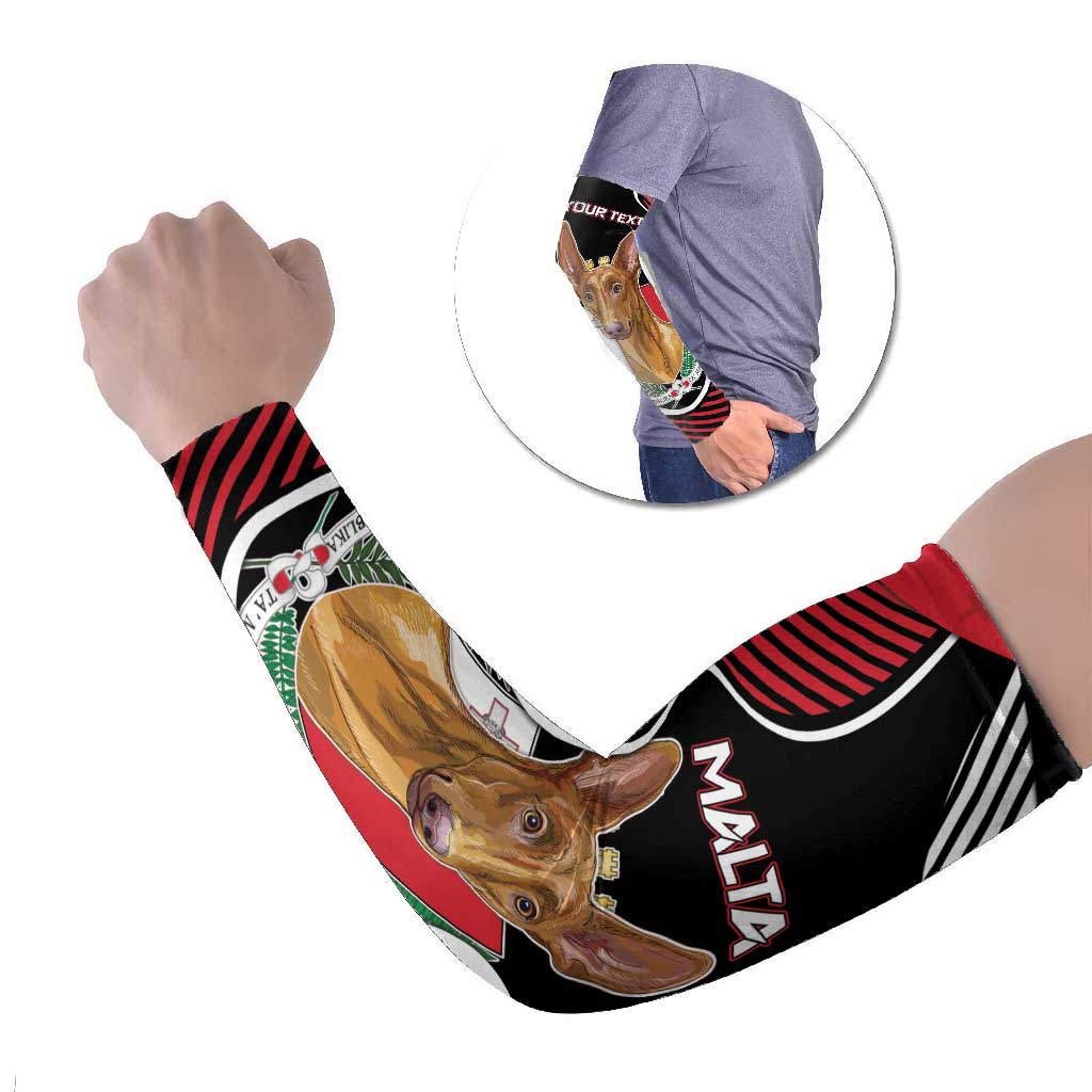 Malta Arm Sleeves Pharaoh Hound In Coat Of Arms - Wonder Print Shop