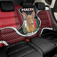 Malta Back Car Seat Cover Pharaoh Hound In Coat Of Arms - Wonder Print Shop