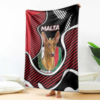 Malta Blanket Pharaoh Hound In Coat Of Arms - Wonder Print Shop