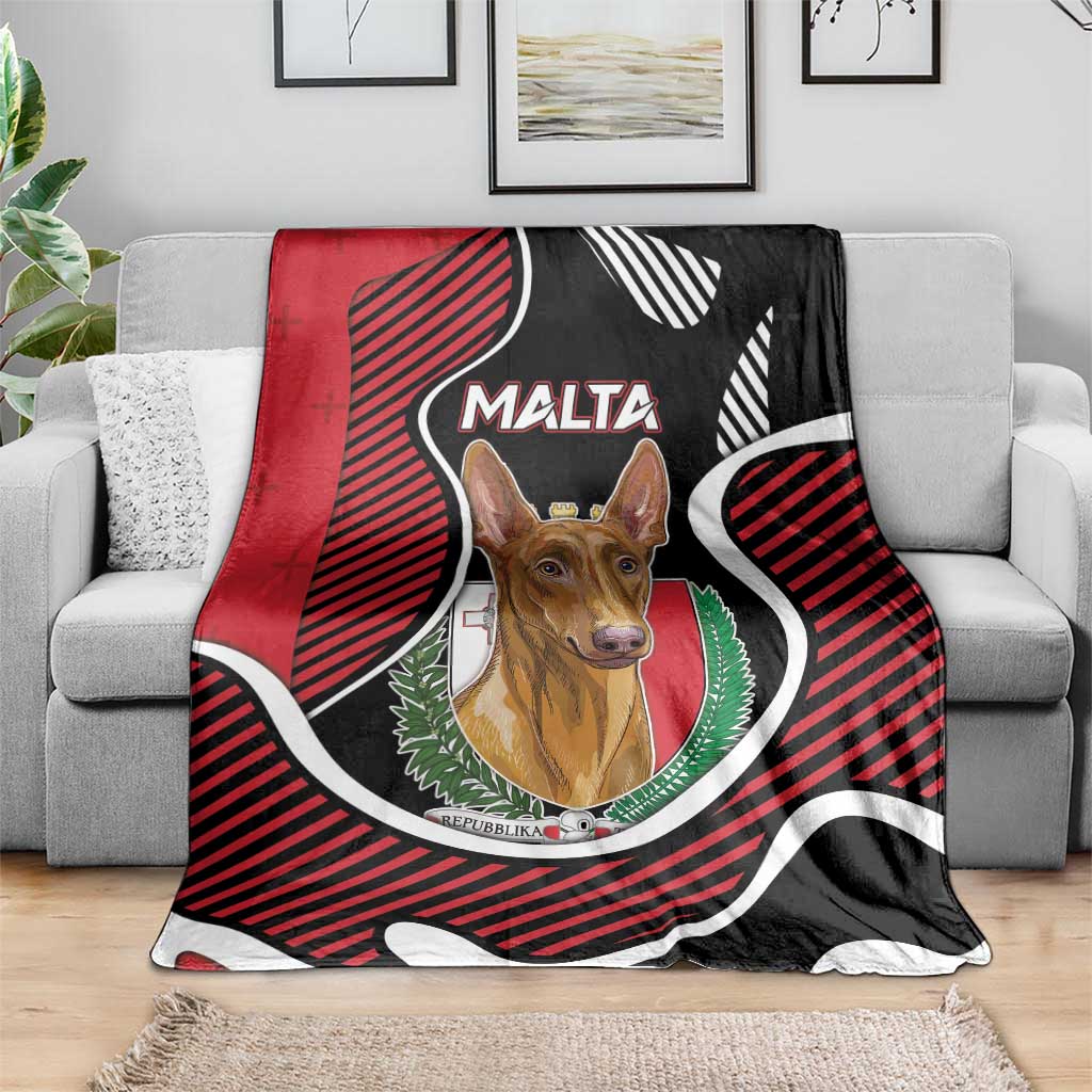 Malta Blanket Pharaoh Hound In Coat Of Arms - Wonder Print Shop