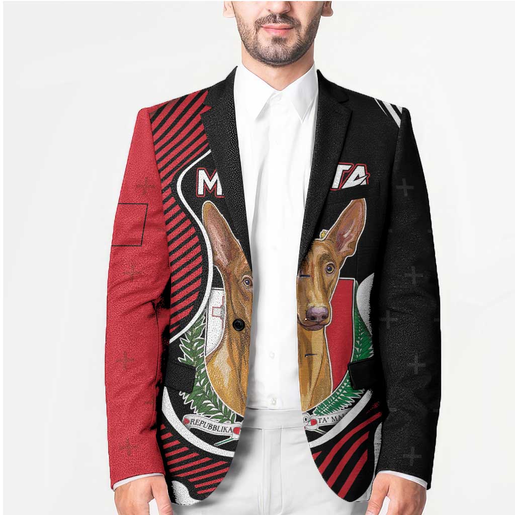 Personalized Malta Blazer Pharaoh Hound In Coat Of Arms - Wonder Print Shop