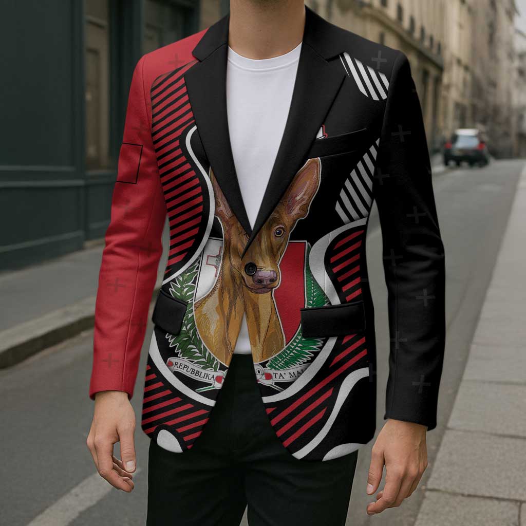 Personalized Malta Blazer Pharaoh Hound In Coat Of Arms - Wonder Print Shop