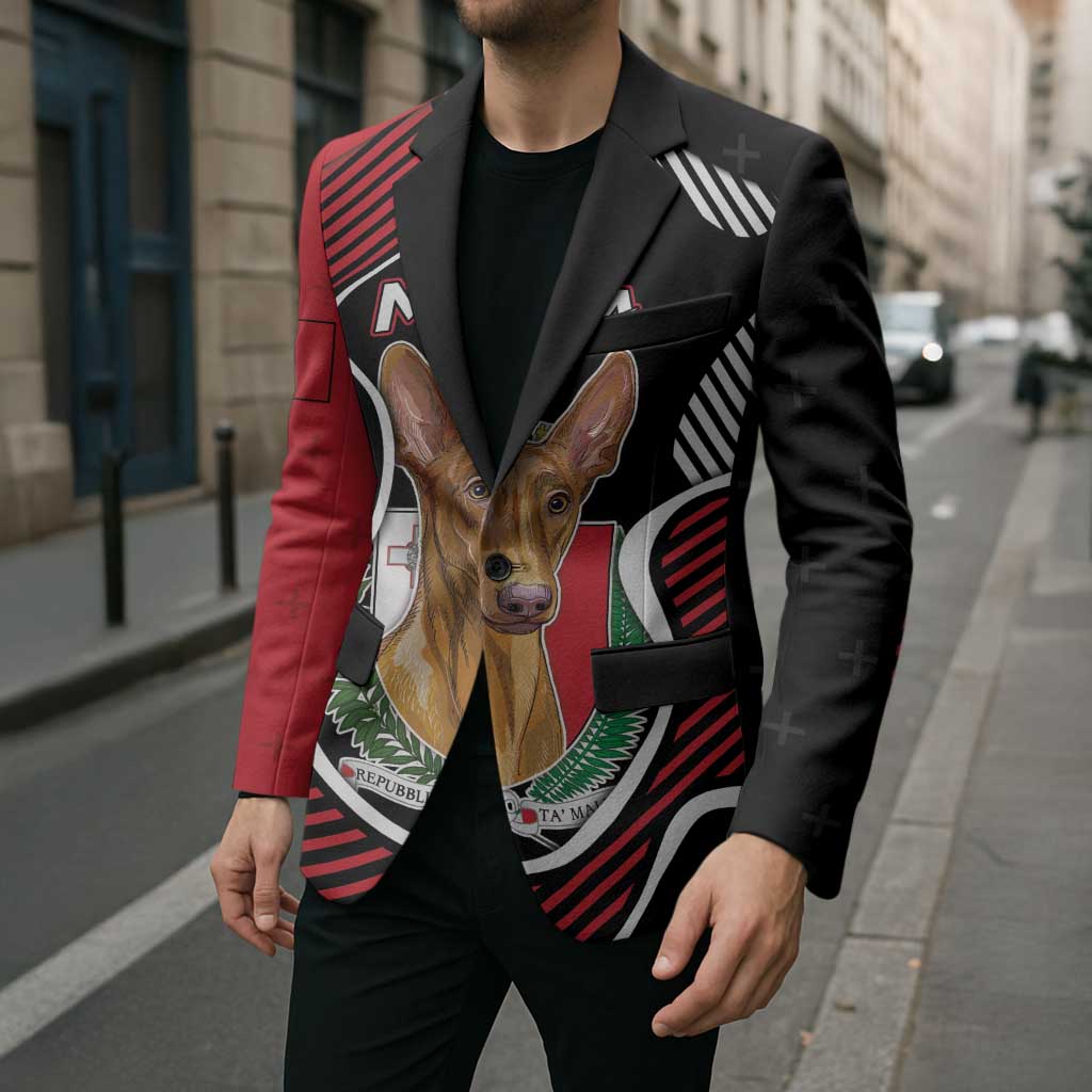 Personalized Malta Blazer Pharaoh Hound In Coat Of Arms - Wonder Print Shop