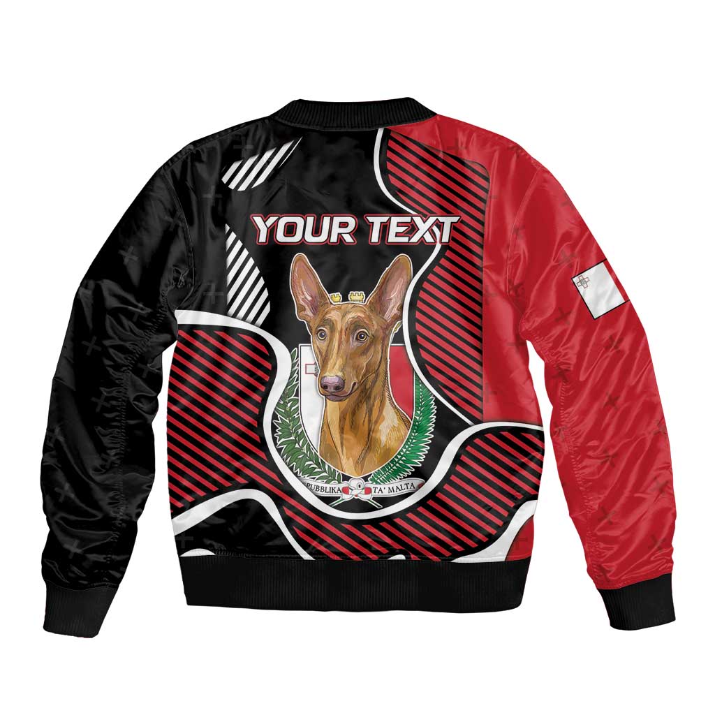 Personalized Malta Bomber Jacket Pharaoh Hound In Coat Of Arms - Wonder Print Shop