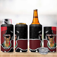 Personalized Malta 4 in 1 Can Cooler Tumbler Pharaoh Hound In Coat Of Arms - Wonder Print Shop