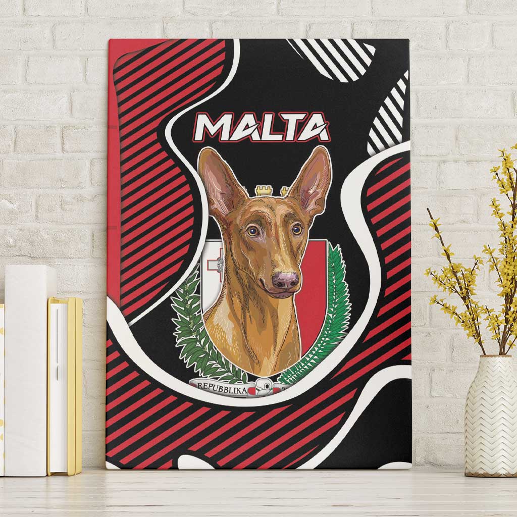 Malta Canvas Wall Art Pharaoh Hound In Coat Of Arms - Wonder Print Shop