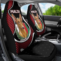 Malta Car Seat Cover Pharaoh Hound In Coat Of Arms - Wonder Print Shop