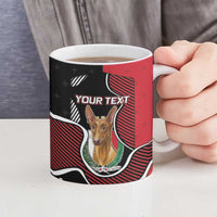 Personalized Malta Ceramic Mug Pharaoh Hound In Coat Of Arms - Wonder Print Shop