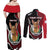 Personalized Malta Couples Matching Off Shoulder Maxi Dress and Long Sleeve Button Shirt Pharaoh Hound In Coat Of Arms - Wonder Print Shop