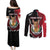 Personalized Malta Couples Matching Puletasi and Long Sleeve Button Shirt Pharaoh Hound In Coat Of Arms - Wonder Print Shop