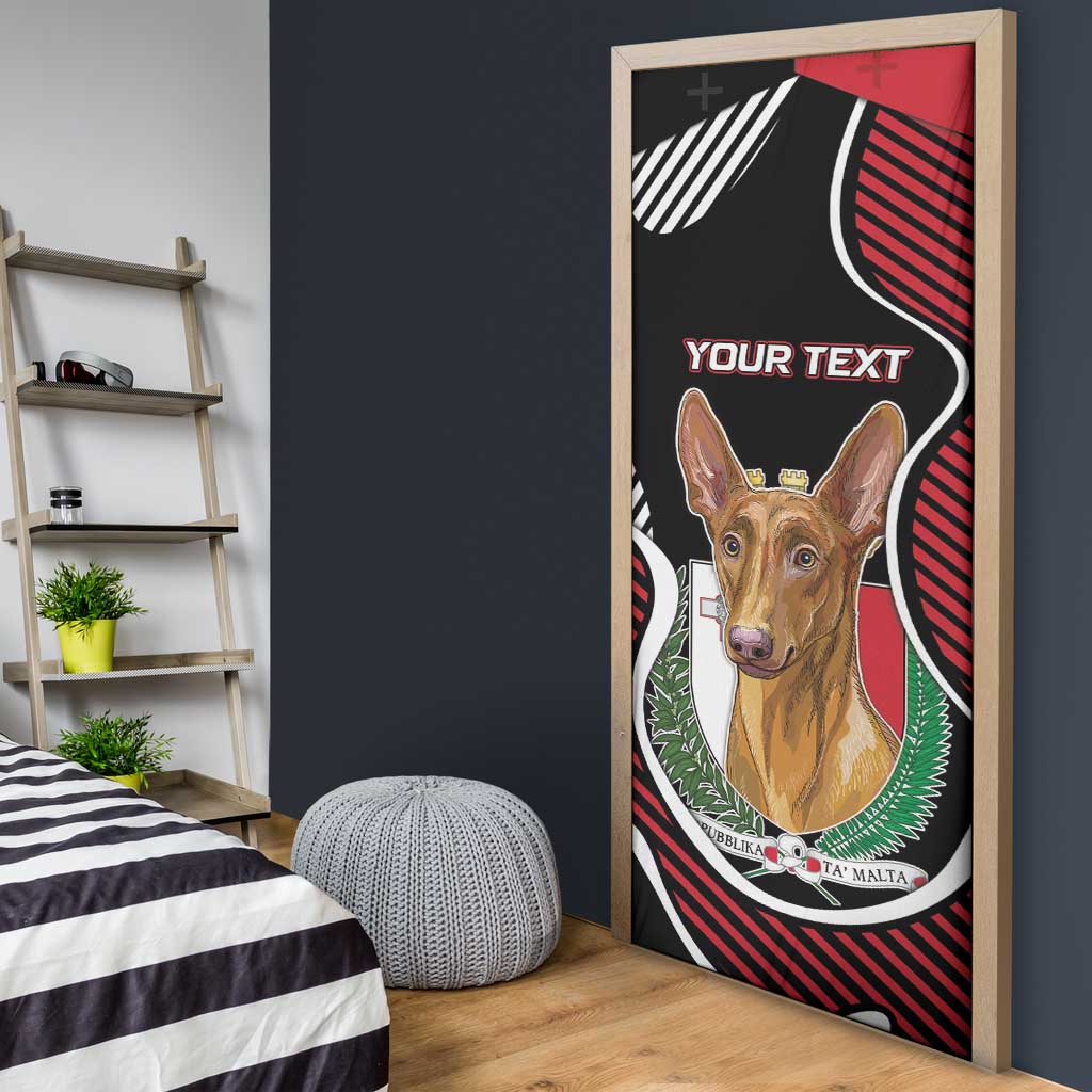 Malta Door Cover Pharaoh Hound In Coat Of Arms - Wonder Print Shop