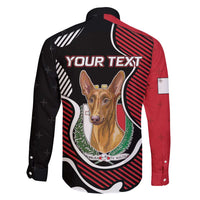 Personalized Malta Family Matching Long Sleeve Bodycon Dress and Hawaiian Shirt Pharaoh Hound In Coat Of Arms - Wonder Print Shop