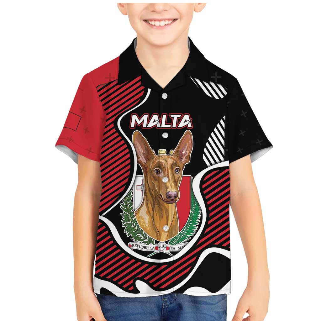 Personalized Malta Family Matching Mermaid Dress and Hawaiian Shirt Pharaoh Hound In Coat Of Arms - Wonder Print Shop