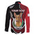 Personalized Malta Family Matching Off The Shoulder Long Sleeve Dress and Hawaiian Shirt Pharaoh Hound In Coat Of Arms - Wonder Print Shop