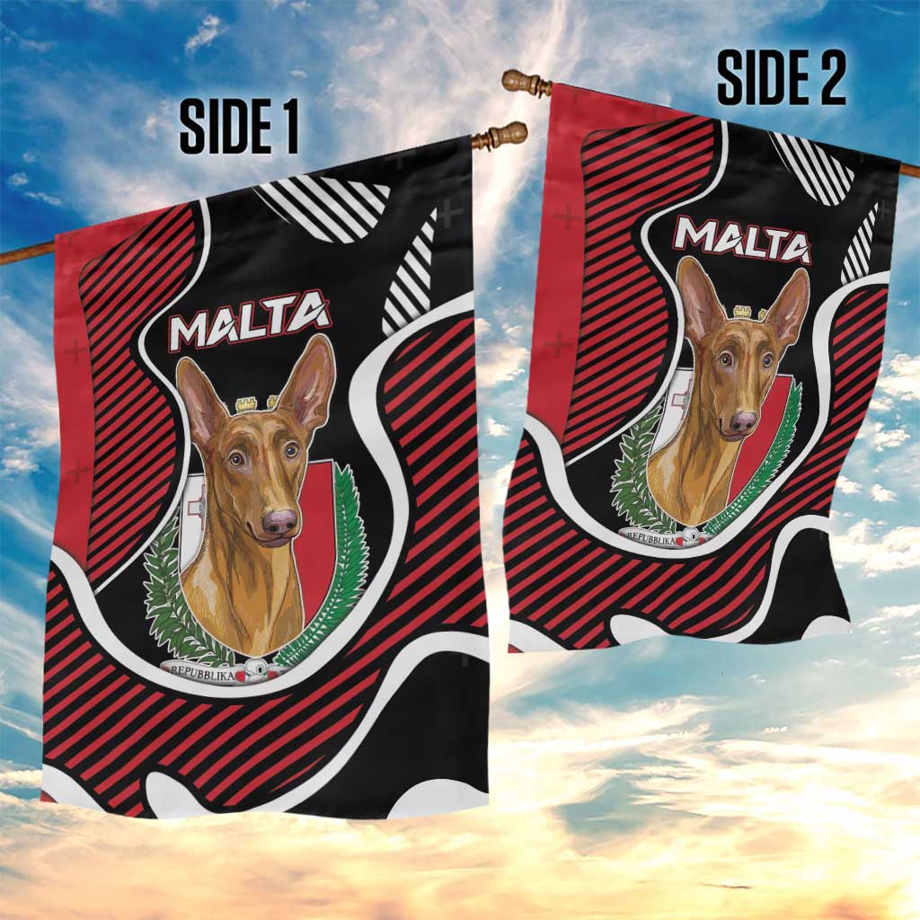 Malta Garden Flag Pharaoh Hound In Coat Of Arms - Wonder Print Shop