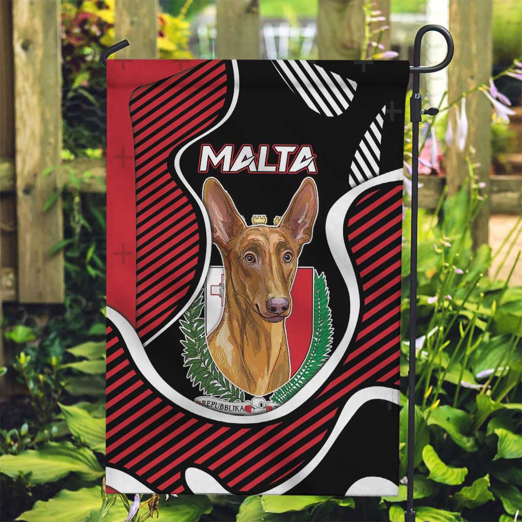 Malta Garden Flag Pharaoh Hound In Coat Of Arms - Wonder Print Shop