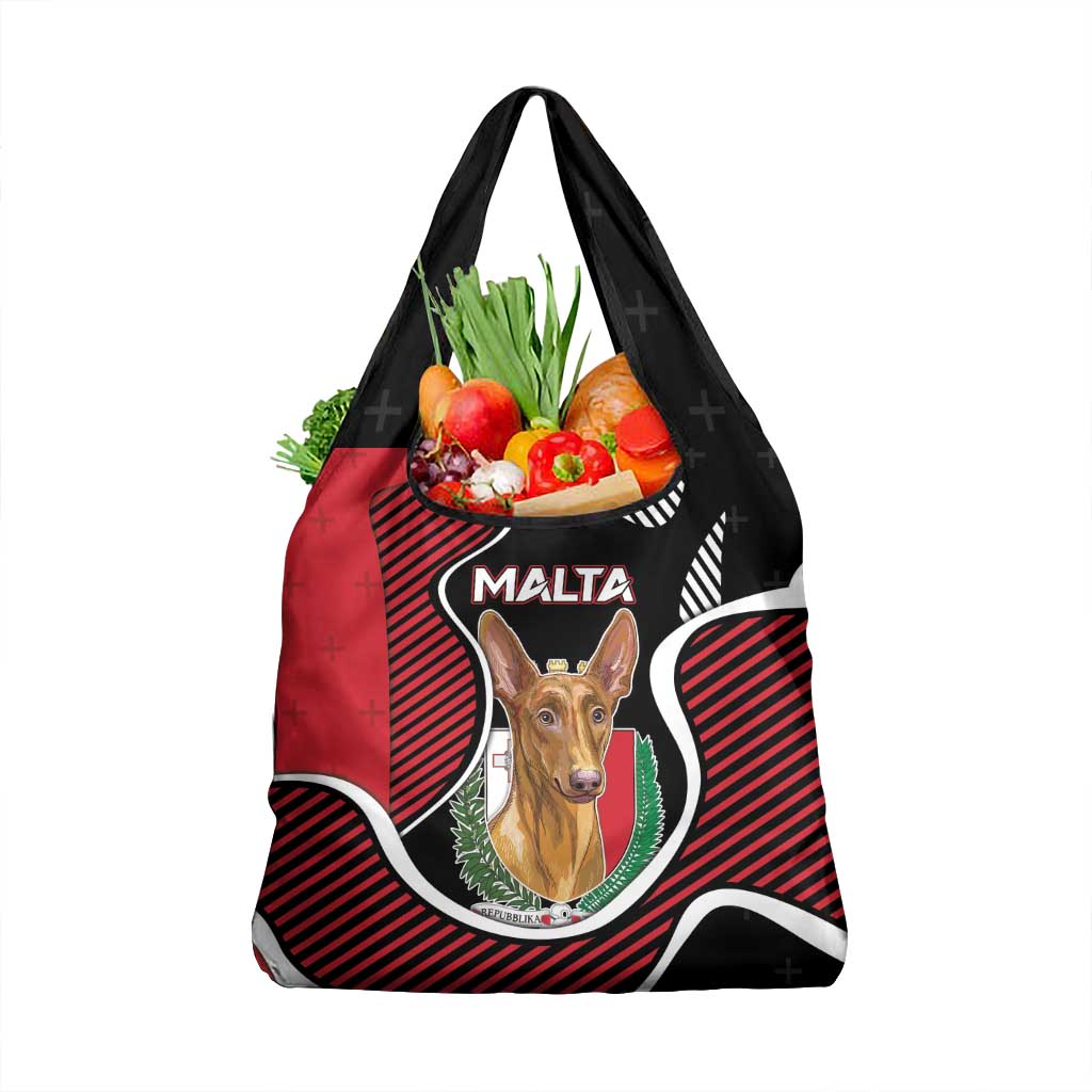 Malta Grocery Bag Pharaoh Hound In Coat Of Arms - Wonder Print Shop