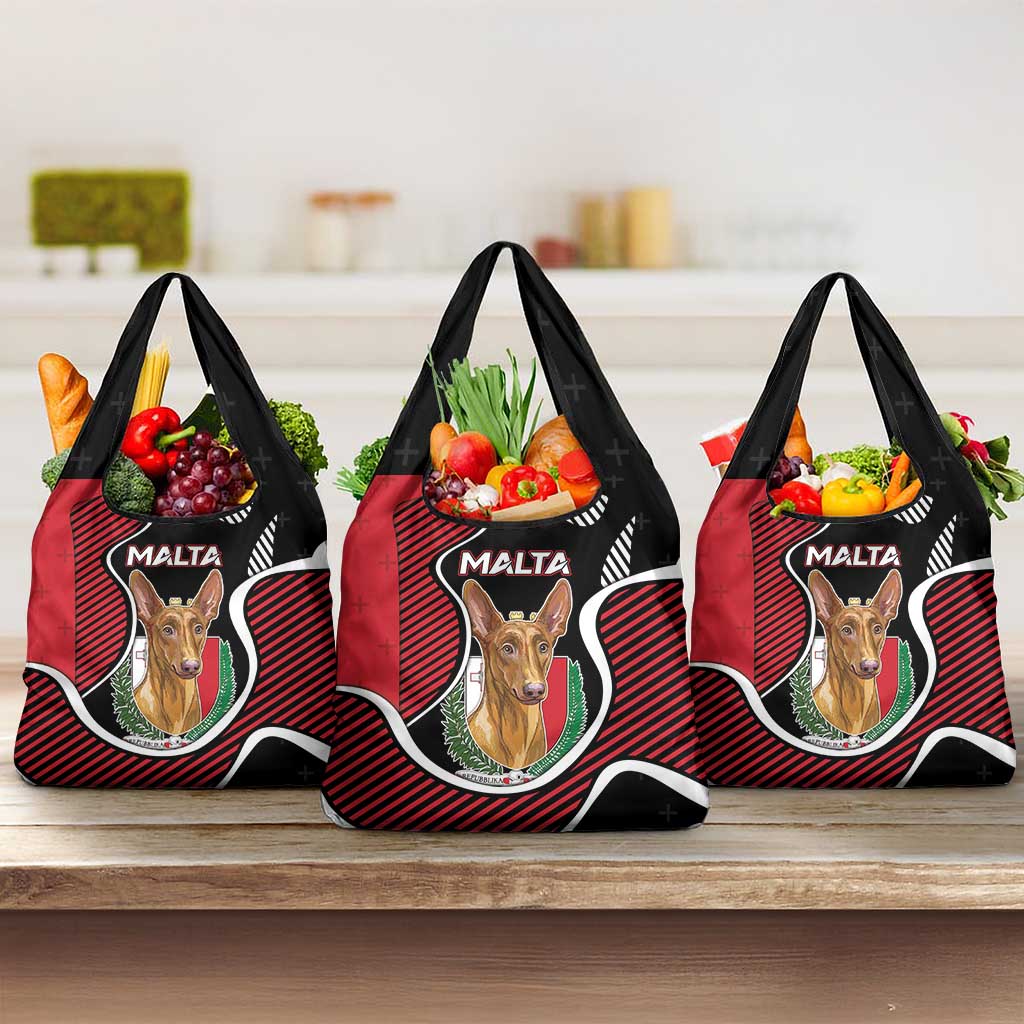 Malta Grocery Bag Pharaoh Hound In Coat Of Arms - Wonder Print Shop