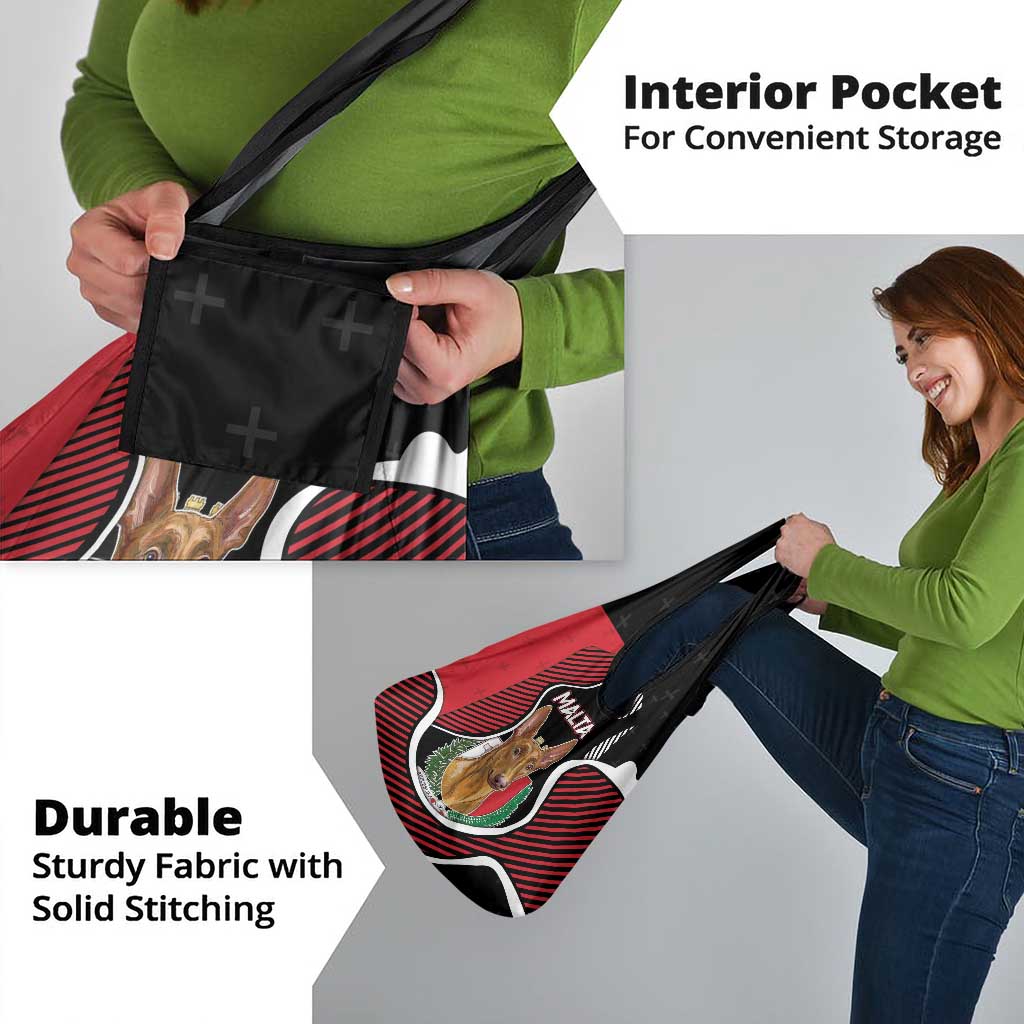 Malta Grocery Bag Pharaoh Hound In Coat Of Arms - Wonder Print Shop