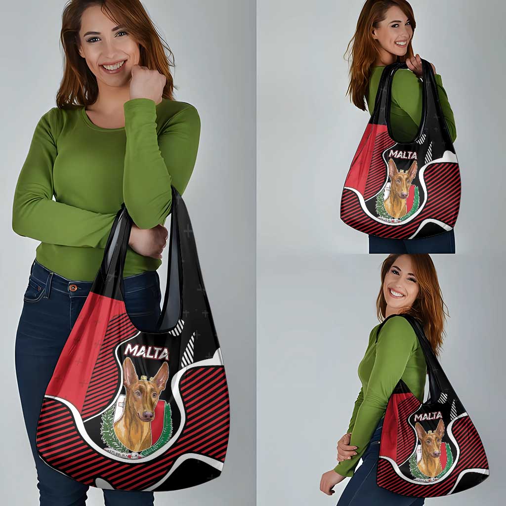 Malta Grocery Bag Pharaoh Hound In Coat Of Arms - Wonder Print Shop