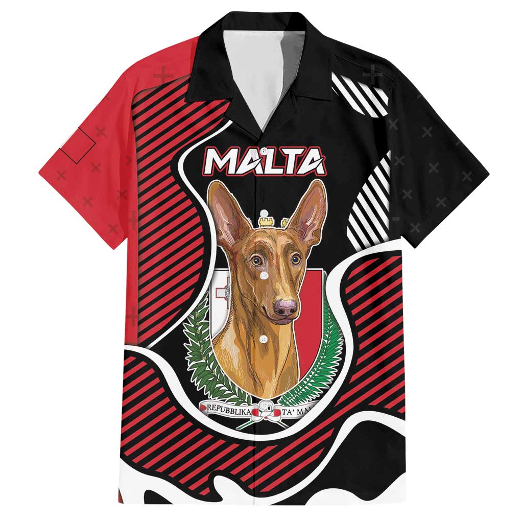 Personalized Malta Hawaiian Shirt Pharaoh Hound In Coat Of Arms - Wonder Print Shop