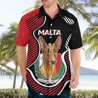 Personalized Malta Hawaiian Shirt Pharaoh Hound In Coat Of Arms - Wonder Print Shop