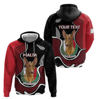 Personalized Malta Hoodie Pharaoh Hound In Coat Of Arms - Wonder Print Shop