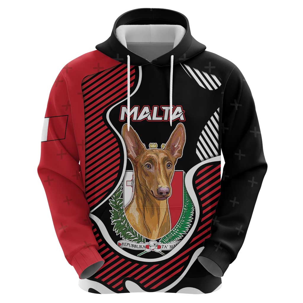 Personalized Malta Hoodie Pharaoh Hound In Coat Of Arms - Wonder Print Shop