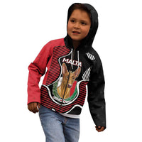 Personalized Malta Kid Hoodie Pharaoh Hound In Coat Of Arms - Wonder Print Shop