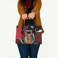 Malta Leather Bag Pharaoh Hound In Coat Of Arms - Wonder Print Shop