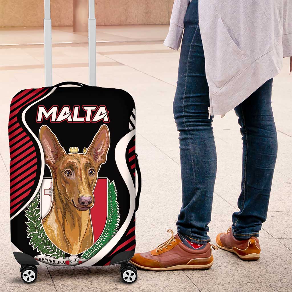 Malta Luggage Cover Pharaoh Hound In Coat Of Arms - Wonder Print Shop