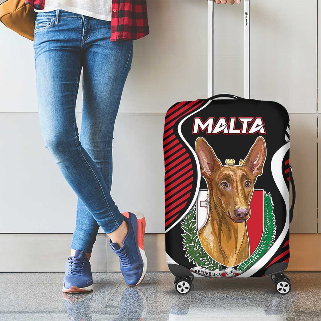 Malta Luggage Cover Pharaoh Hound In Coat Of Arms - Wonder Print Shop