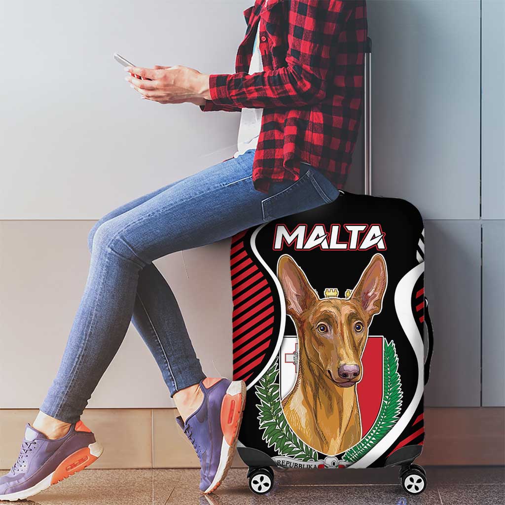 Malta Luggage Cover Pharaoh Hound In Coat Of Arms - Wonder Print Shop