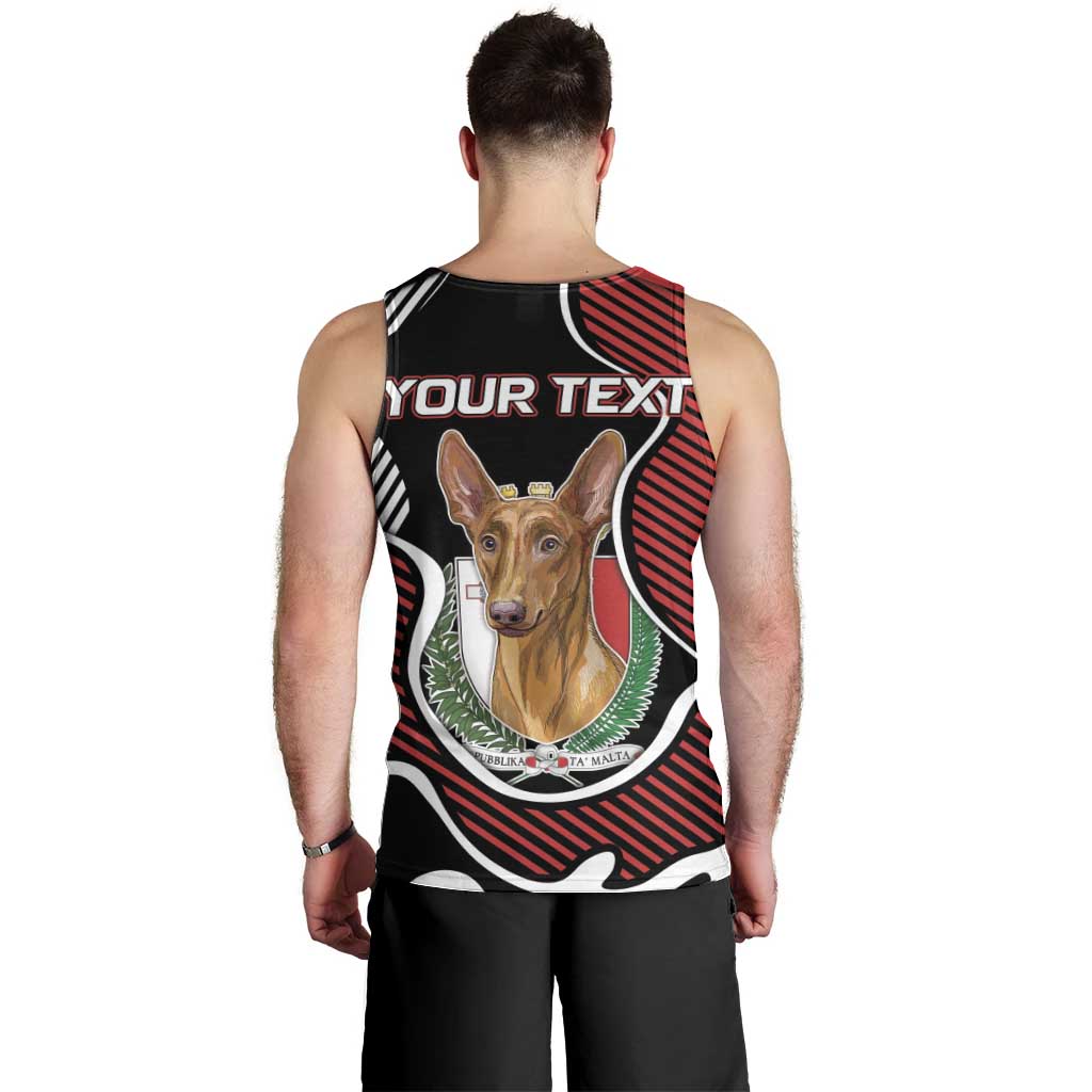 Personalized Malta Men Tank Top Pharaoh Hound In Coat Of Arms - Wonder Print Shop
