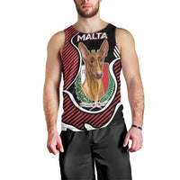 Personalized Malta Men Tank Top Pharaoh Hound In Coat Of Arms - Wonder Print Shop