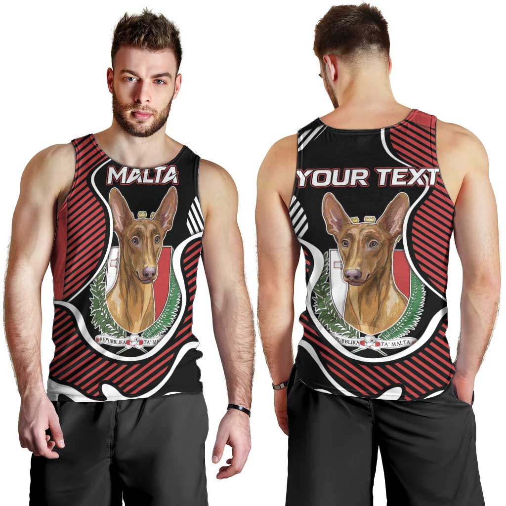Personalized Malta Men Tank Top Pharaoh Hound In Coat Of Arms - Wonder Print Shop