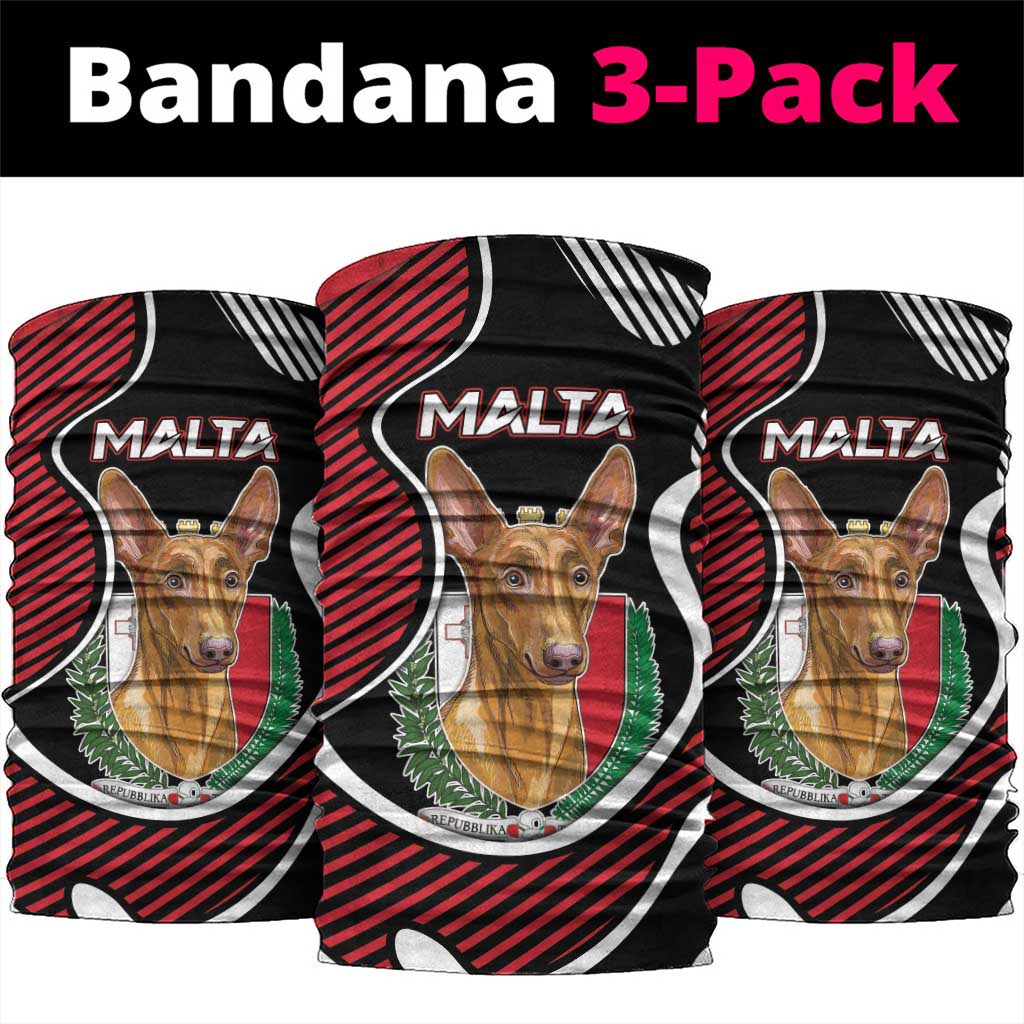 Malta Neck Gaiter Pharaoh Hound In Coat Of Arms - Wonder Print Shop